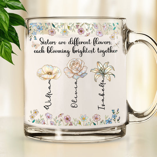 Blooming Together - Personalized Custom Glass Mug
