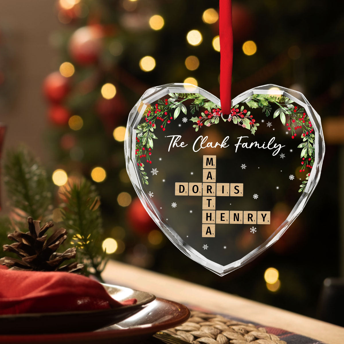 Your Love Melts My Heart  - Personalized Custom Glass Ornament