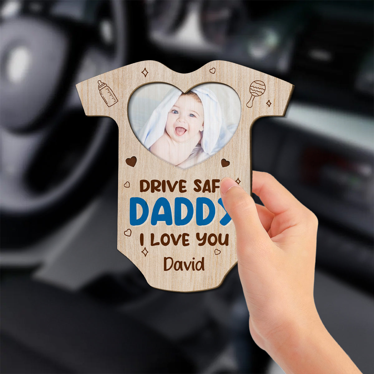 Drive Safe Love You - Personalized Custom Car Visor Clip