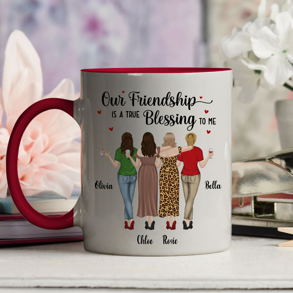 Blessing To Me - Personalized Custom Accent Mug