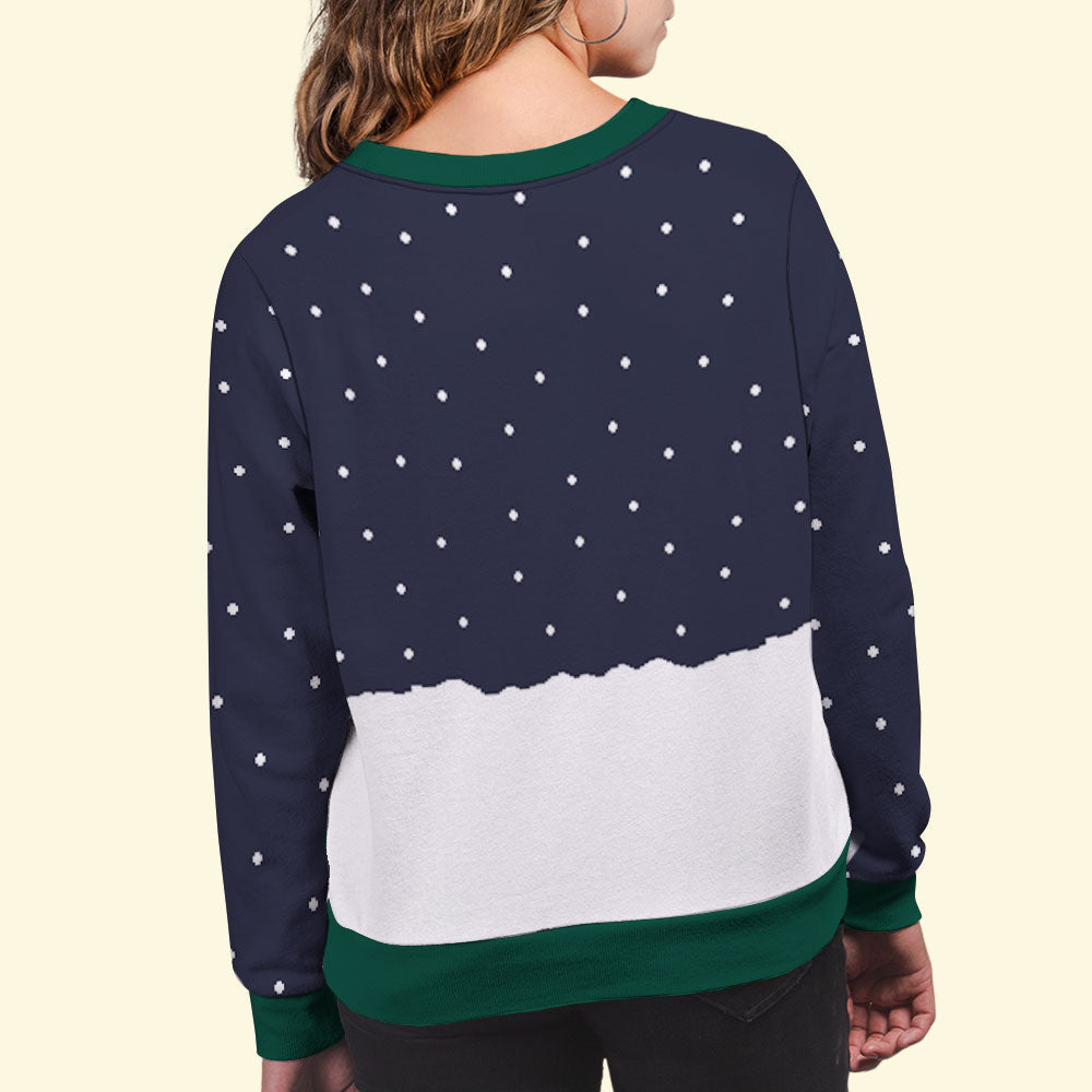 Family Christmas Together - Personalized Custom All-Over-Print Sweatshirt