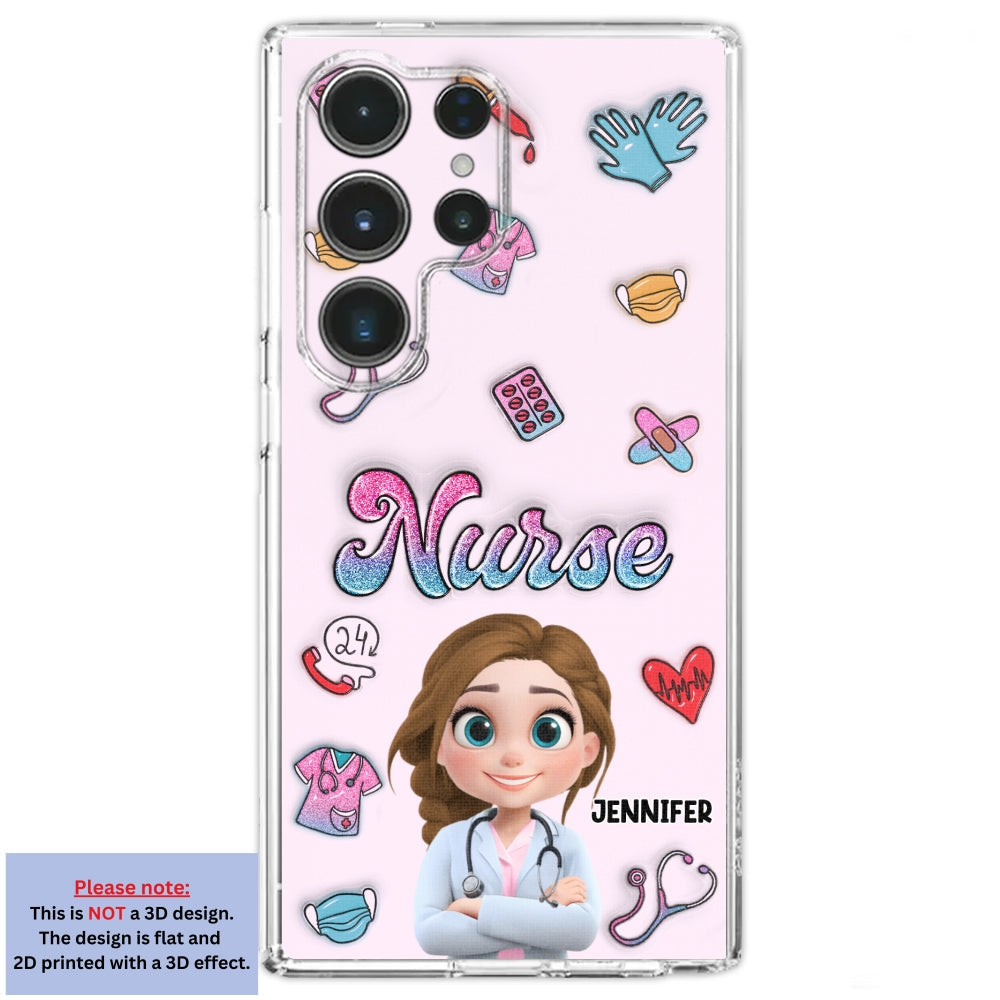 Proud To Nurse Life - Personalized Custom 3D Inflated Effect Phone Case