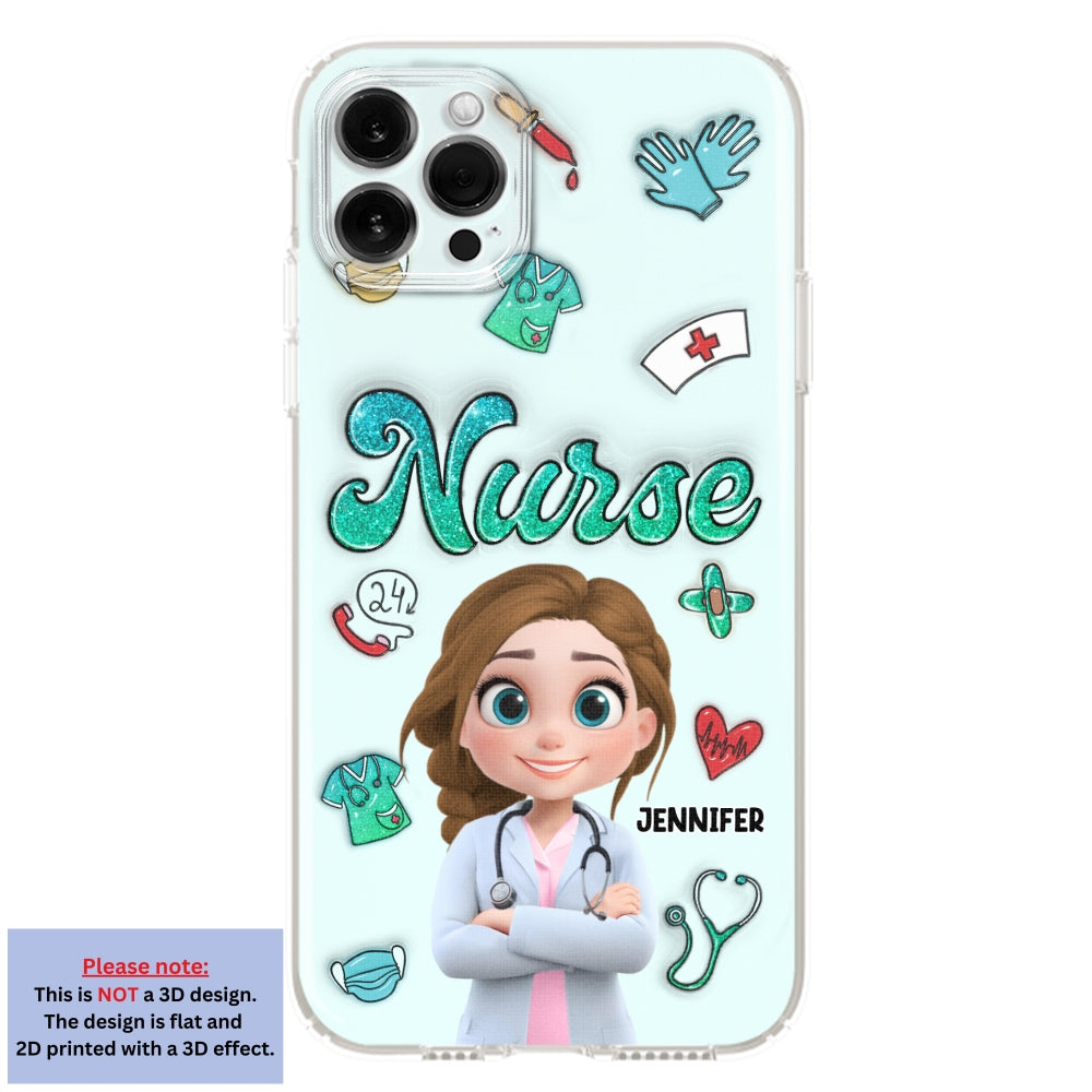 Proud To Nurse Life - Personalized Custom 3D Inflated Effect Phone Case