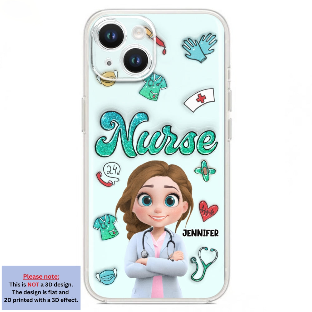 Proud To Nurse Life - Personalized Custom 3D Inflated Effect Phone Case