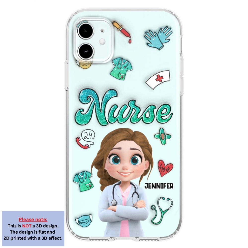 Proud To Nurse Life - Personalized Custom 3D Inflated Effect Phone Case