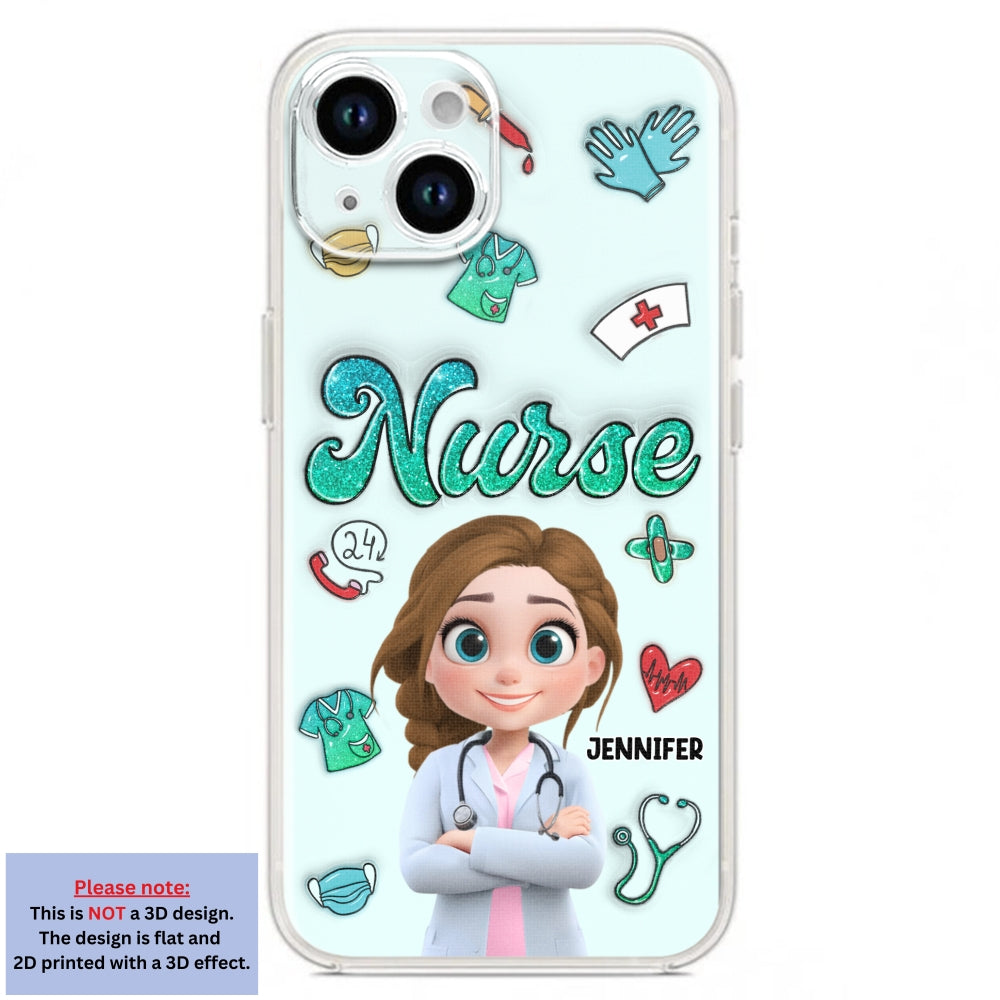 Proud To Nurse Life - Personalized Custom 3D Inflated Effect Phone Case