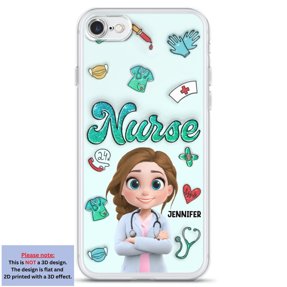 Proud To Nurse Life - Personalized Custom 3D Inflated Effect Phone Case