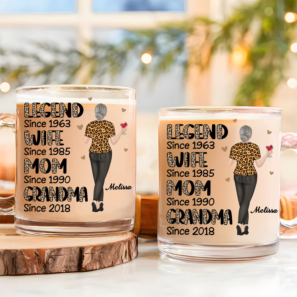 Legend Wife Mom Grandma - Personalized Custom Glass Mug