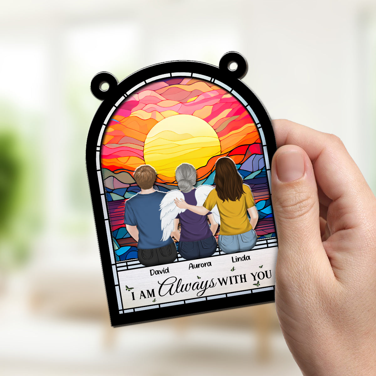 Forever In My Heart - Personalized Custom Suncatcher