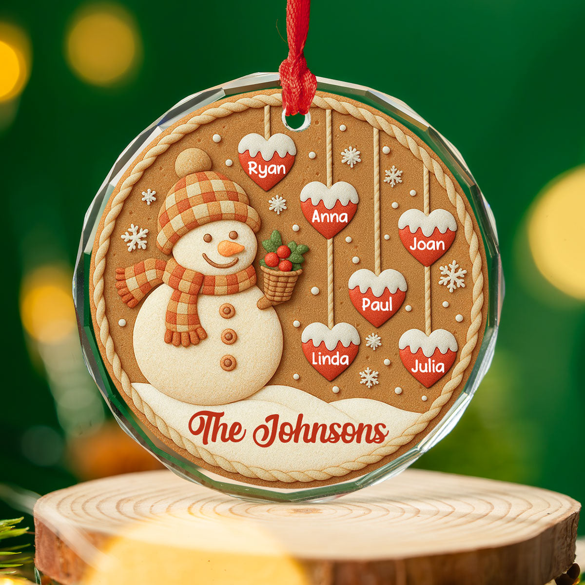 Cozy Season - Personalized Custom Glass Ornament
