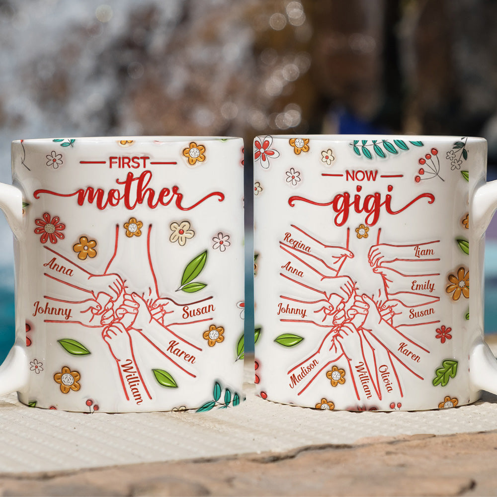 From Mom To Grandma - Personalized Custom 3D Inflated Effect Mug