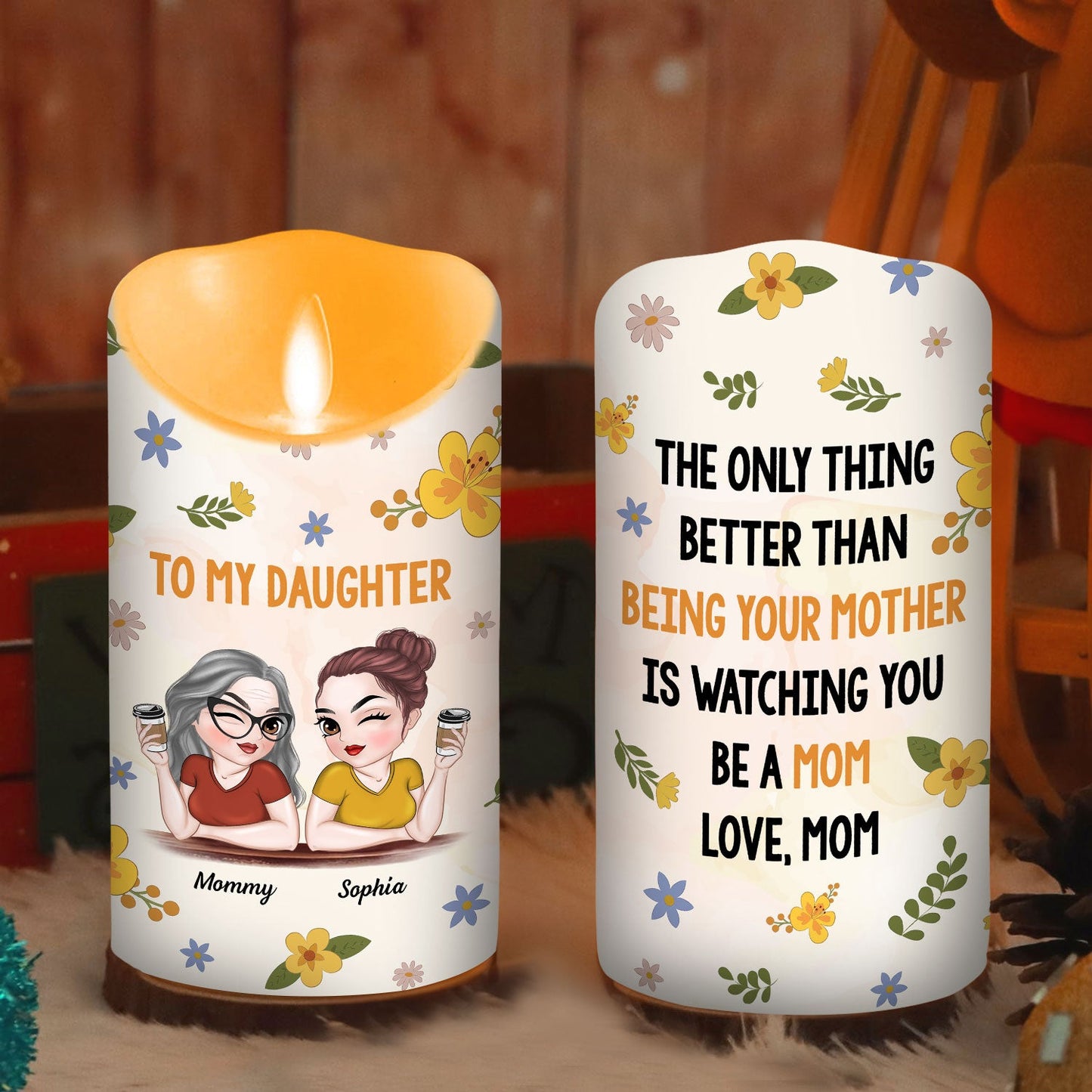 Watching You - Personalized Custom LED Candle