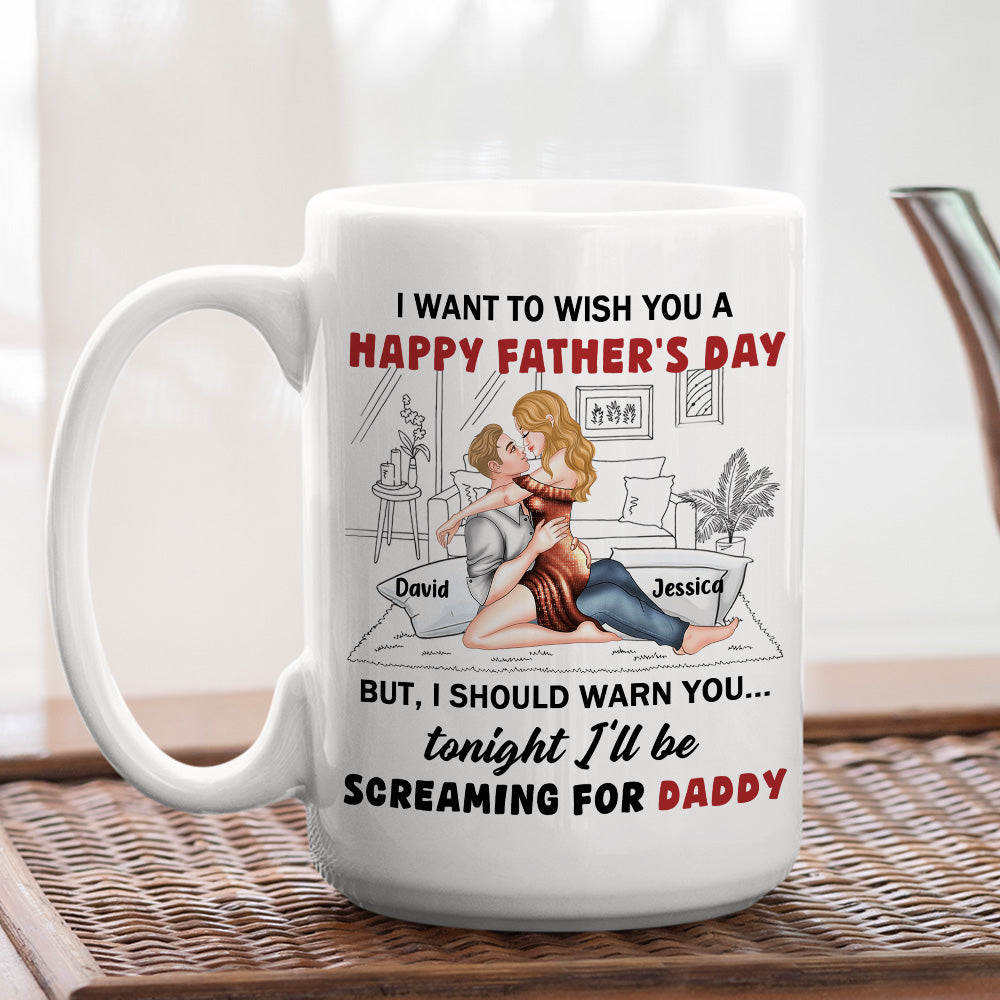 Celebrating Dad Then Calling Daddy - Personalized Custom Coffee Mug