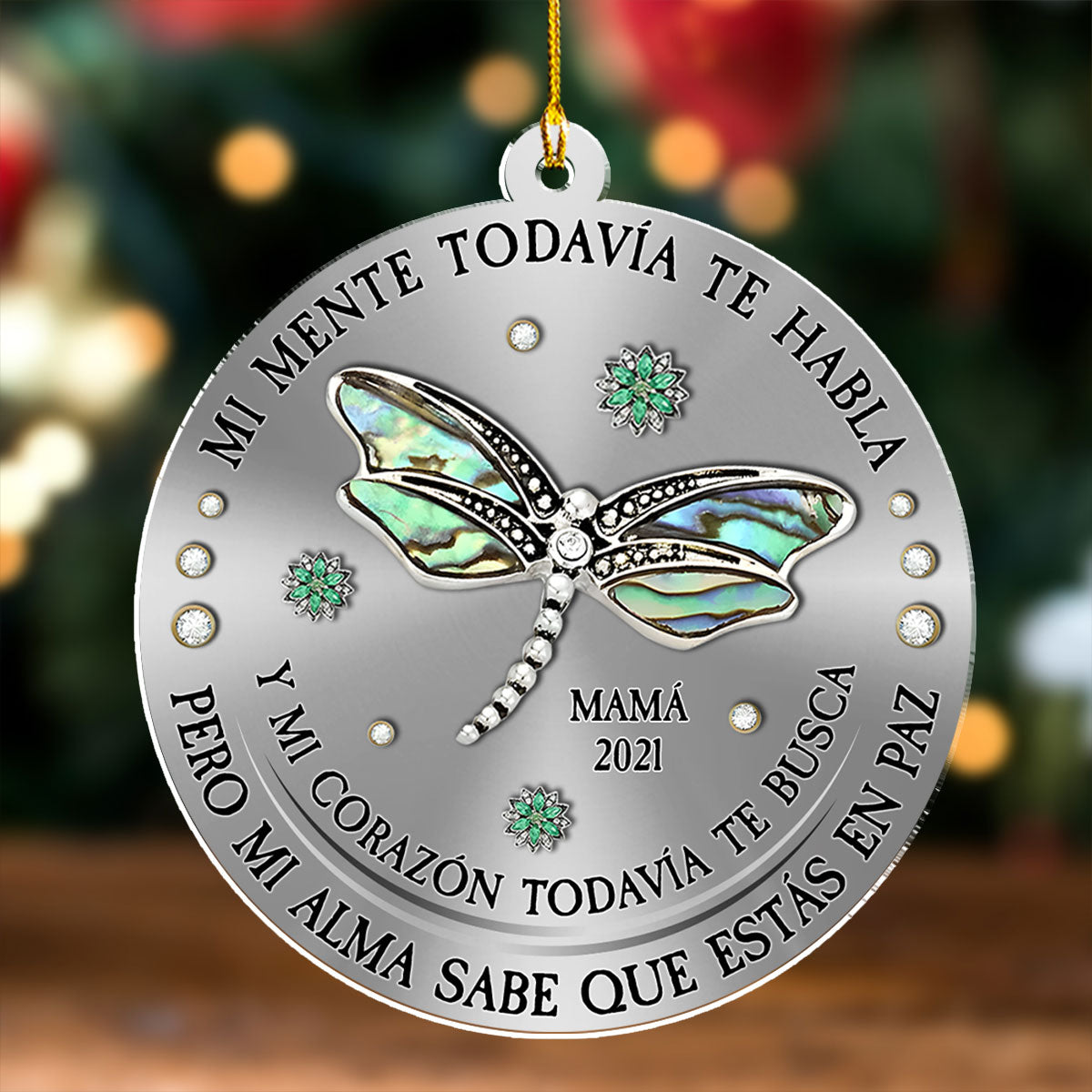 Mi Mente Mi Corazón Mi Alma â€?Adorno de Acrílico Personalizado