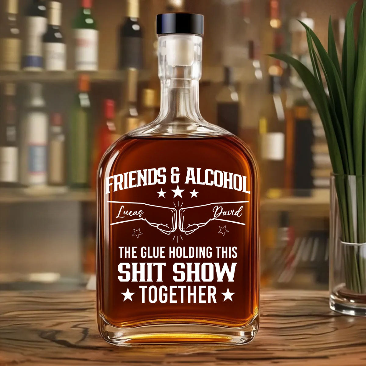 Brothers And Alcohol - Personalized Custom Spirits Decanter