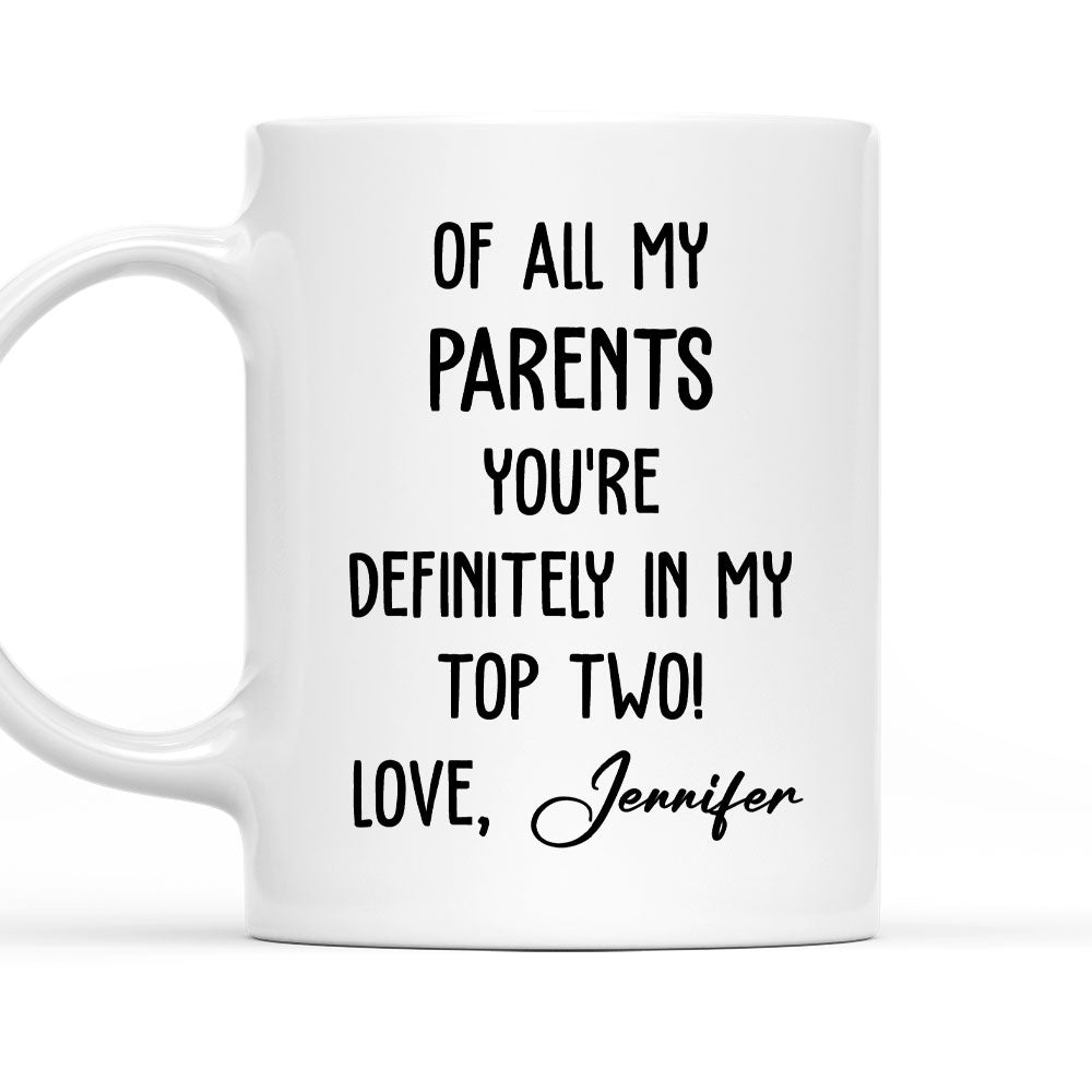 My Top Two - Personalized Custom Coffee Mug