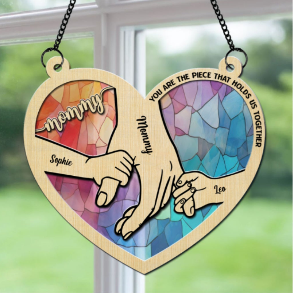 Holding Hands - Personalized Custom Suncatcher