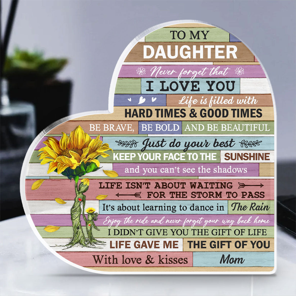 Life Gave Me The Gift Of You - Personalized Custom Acrylic Plaque