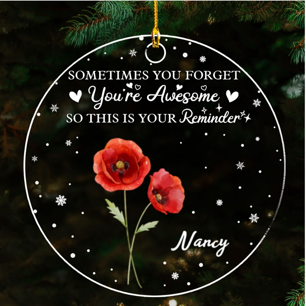 You Are Awesome - Personalized Custom Acrylic Ornament