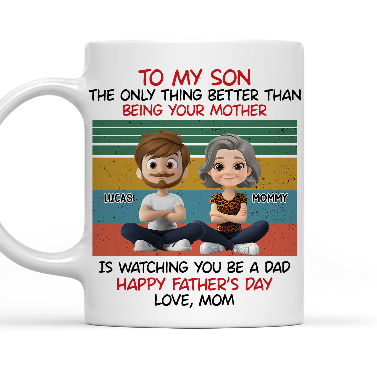 Awesome Son Better Dad - Personalized Custom Coffee Mug