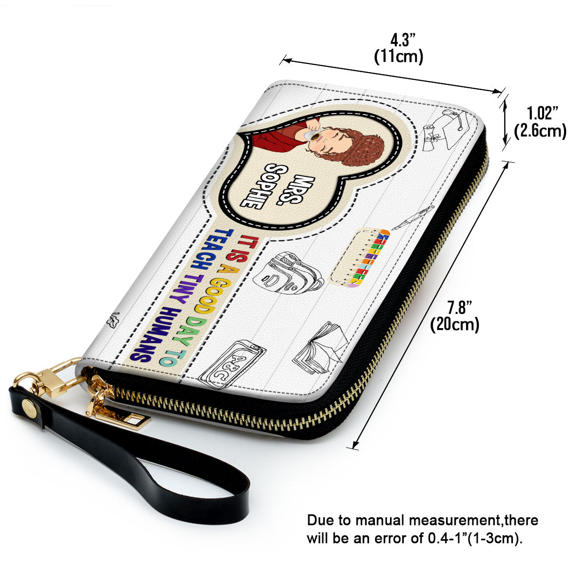 Teaching Tiny Humans Is Rewarding - Personalized Custom Leather Wallet
