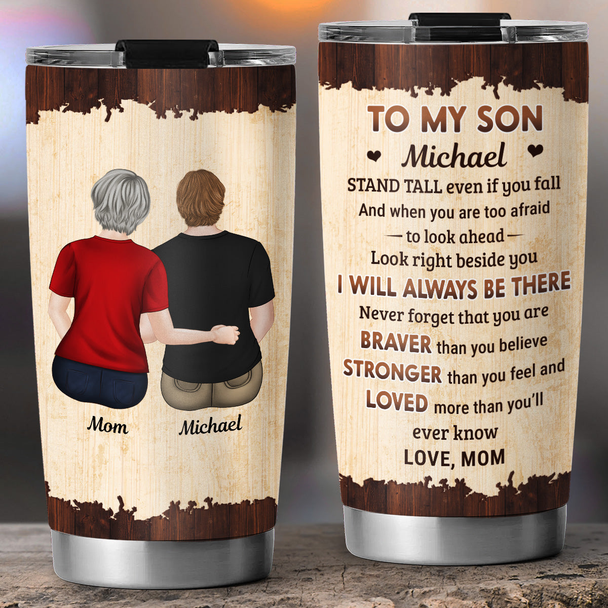 From Mom To Son - Personalized Custom Tumbler