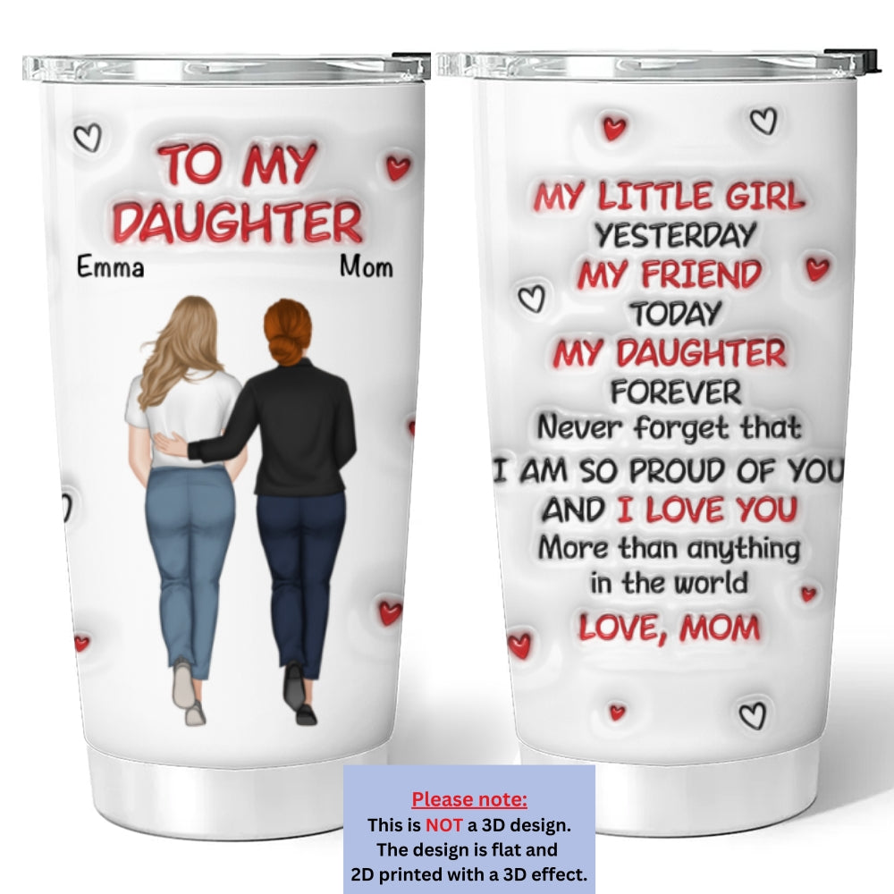 Hug From Mom - Personalized Custom 3D Inflated Effect Tumbler