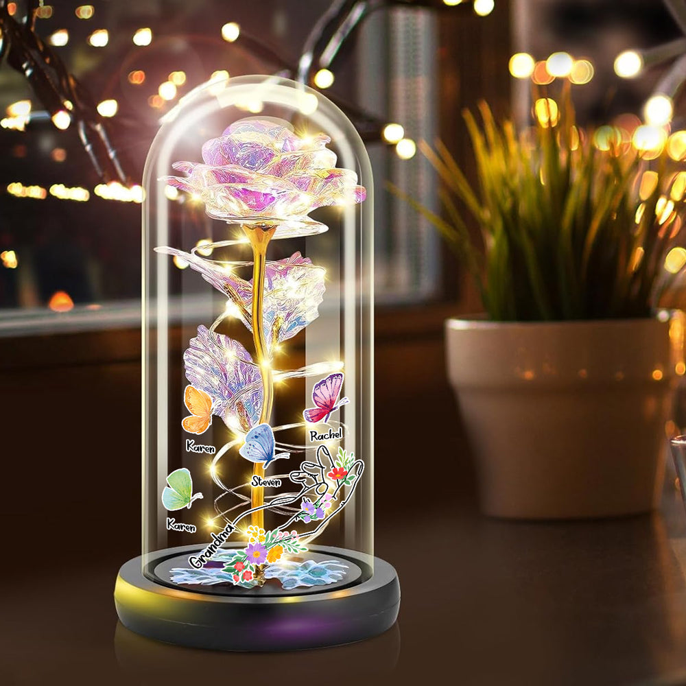 Garden Of Love - Personalized Custom Sparkly Rose