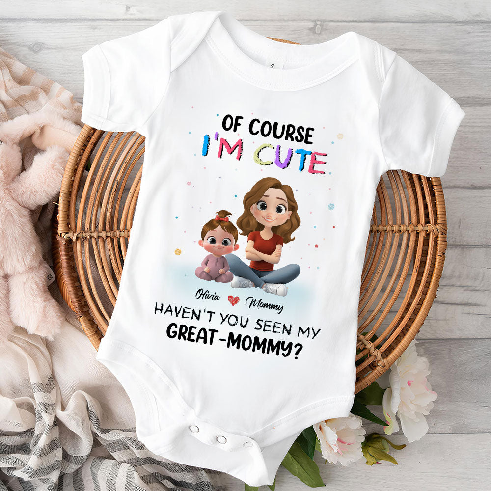 I Am Cute Like My Mommy - Personalized Custom Baby Onesie