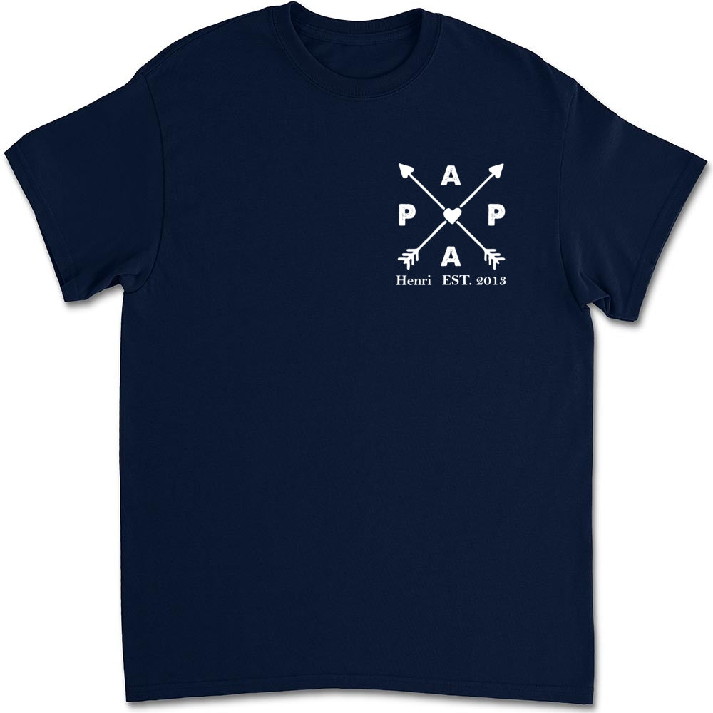 Best Papa Ever - Personalized Custom Shirt