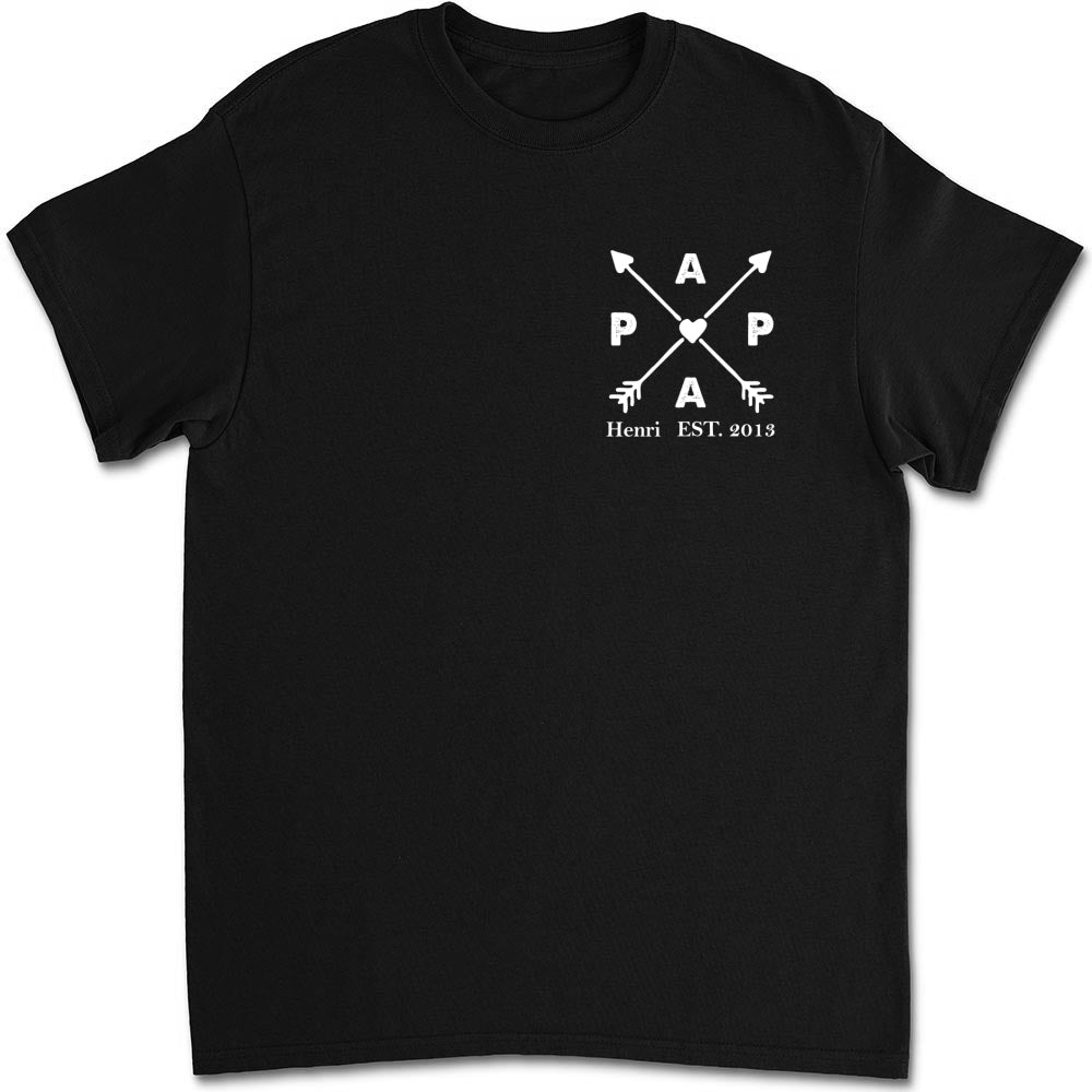 Best Papa Ever - Personalized Custom Shirt