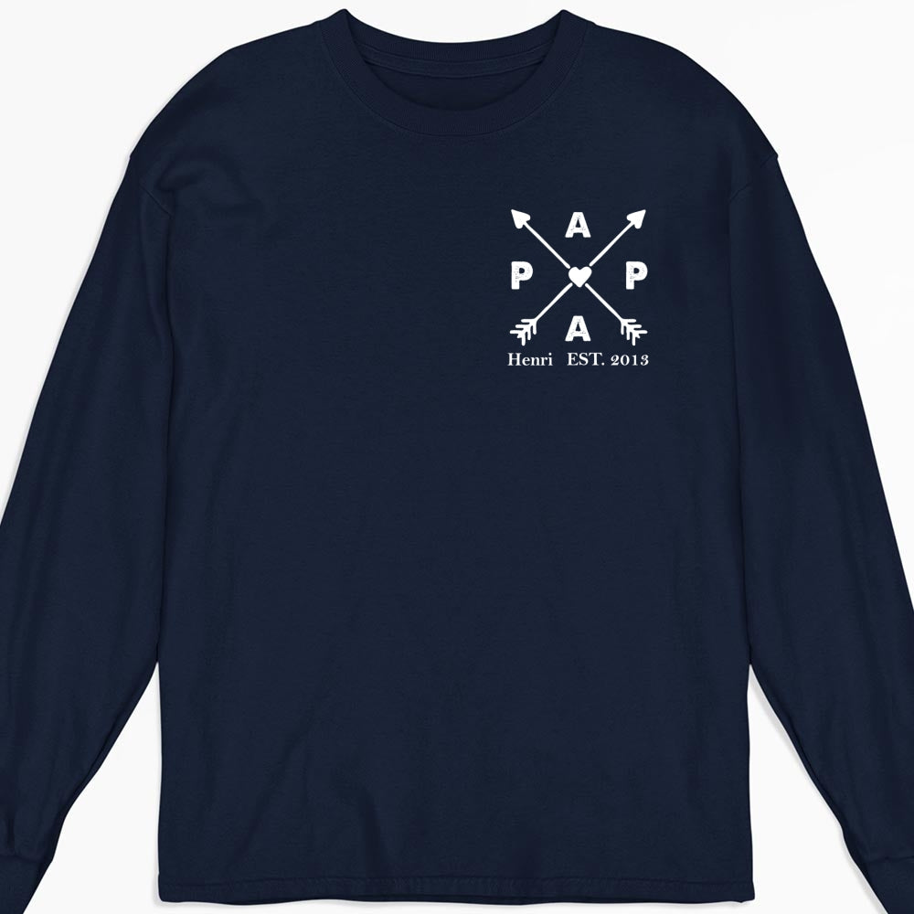 Best Papa Ever - Personalized Custom Shirt