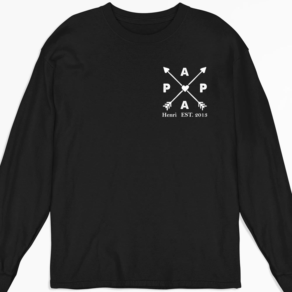 Best Papa Ever - Personalized Custom Shirt