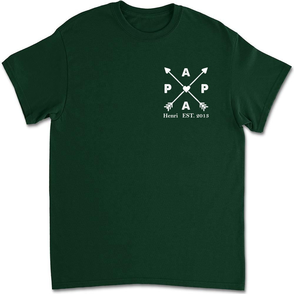 Best Papa Ever - Personalized Custom Shirt