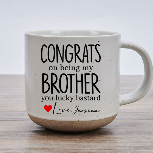 You Are An Awesome Brother - Personalized Custom Pottery Mug