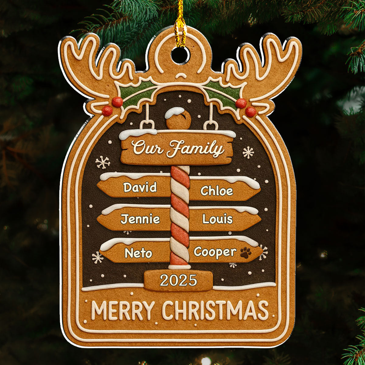 Cozy Holiday - Personalized Custom Acrylic Ornament