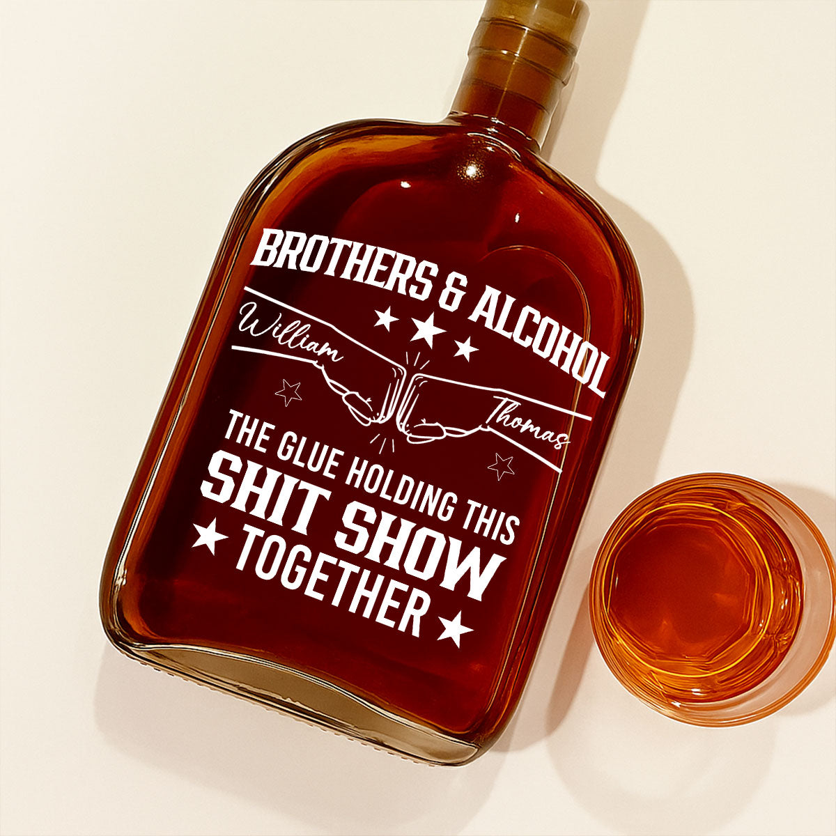 Brothers And Alcohol - Personalized Custom Spirits Decanter