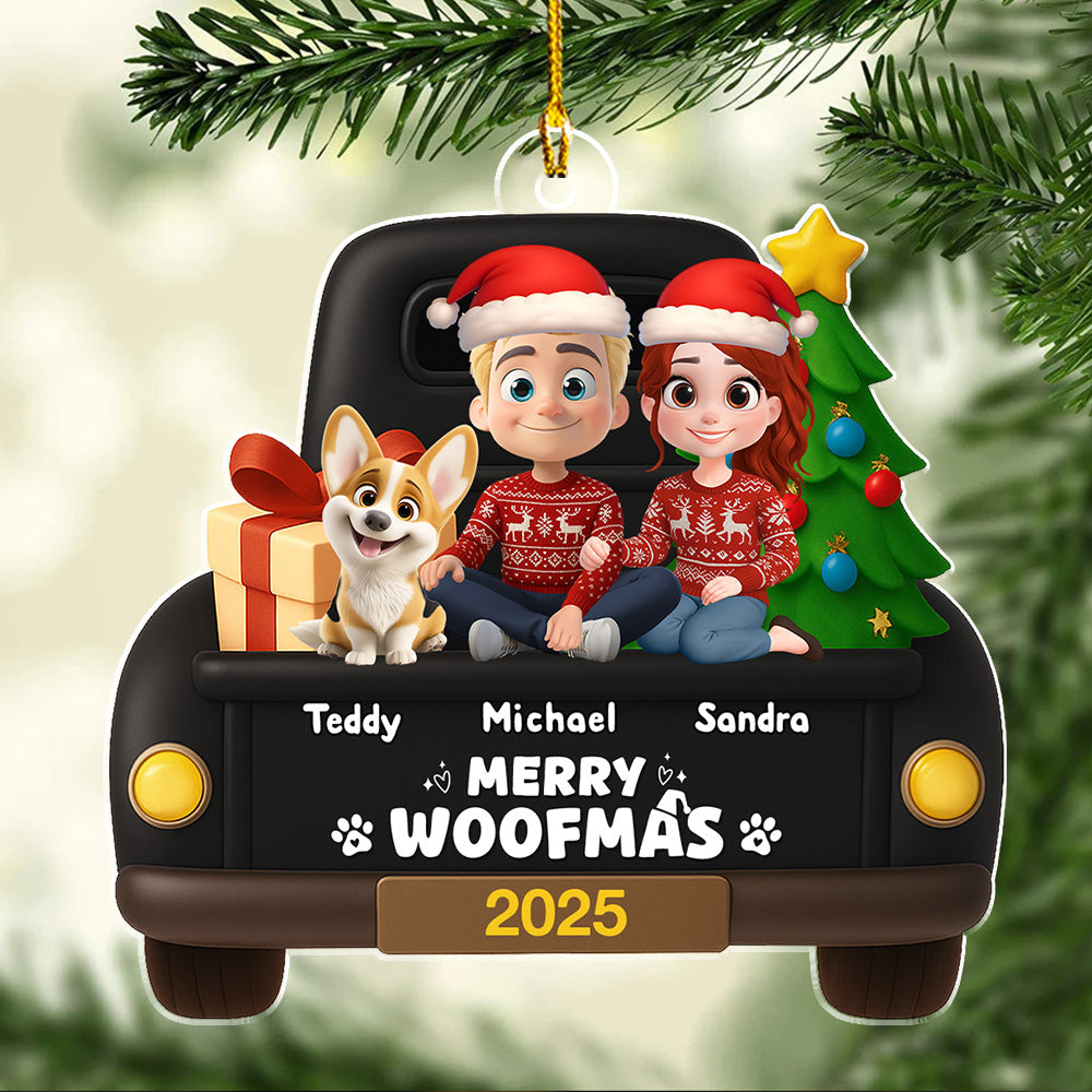 Hop On Da Car - Personalized Custom 3D Effect Acrylic Ornament
