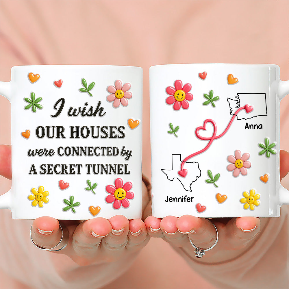 Wish We Shared A Tunnel - Personalized Custom 3D Inflated Effect Mug