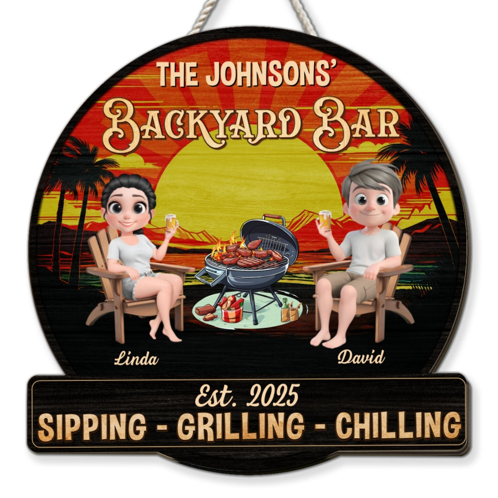 We At Pool And Patio - Personalized Custom Wood Sign