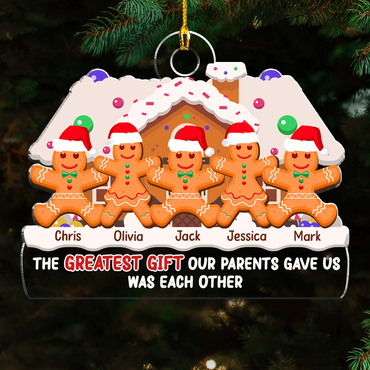 The Greatest Gift Of Christmas - Personalized Custom Acrylic Ornament