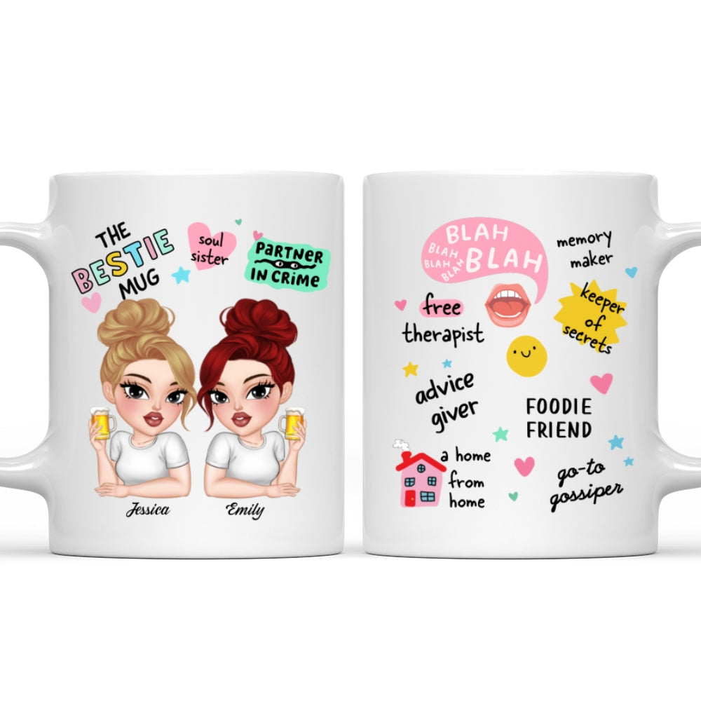 My Free Therapist For Life - Personalized Custom Coffee Mug