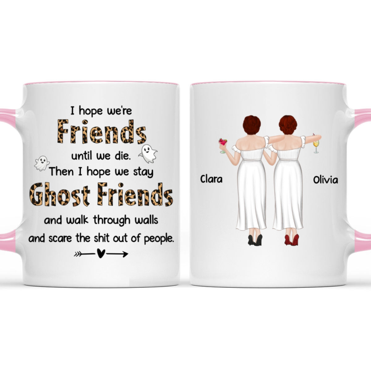 Ghost Friend - Personalized Custom Accent Mug