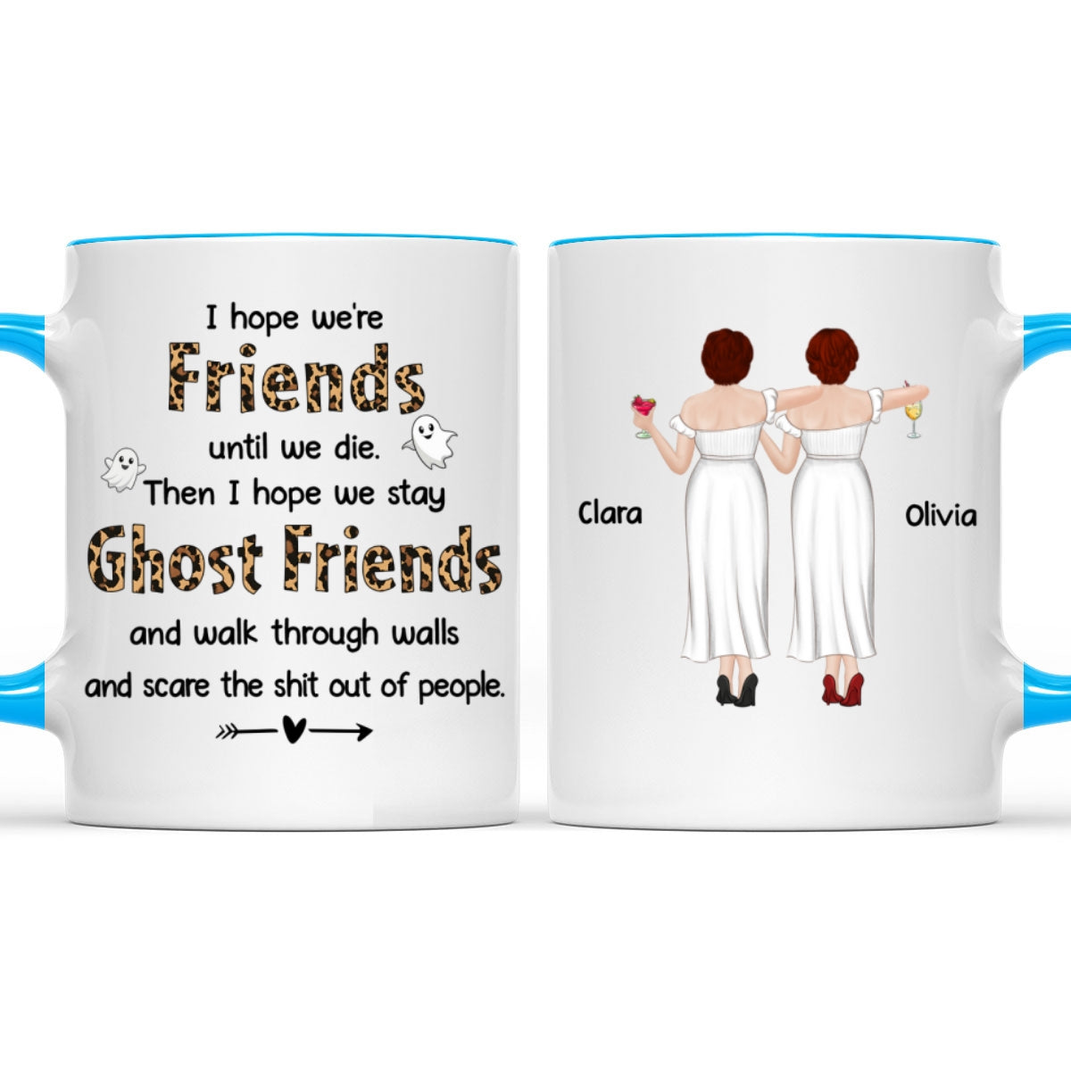 Ghost Friend - Personalized Custom Accent Mug