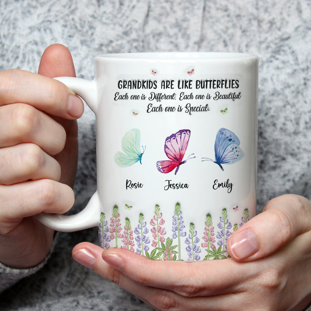 Grandchildren Make Life More Colorful - Personalized Custom 3D Inflated Effect Mug