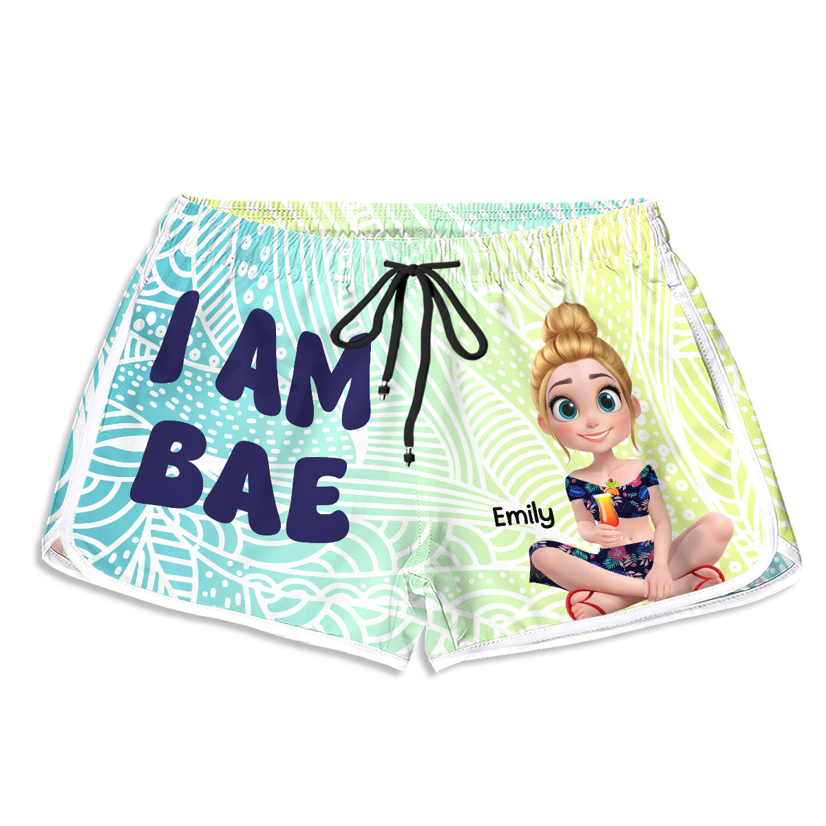 If Lost Return To Bae - Personalized Custom Couple Beach Shorts
