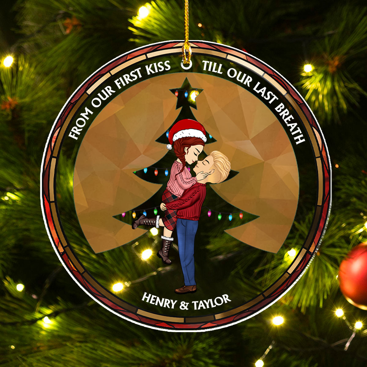 From Our First Kiss - Personalized Custom Acrylic Ornament