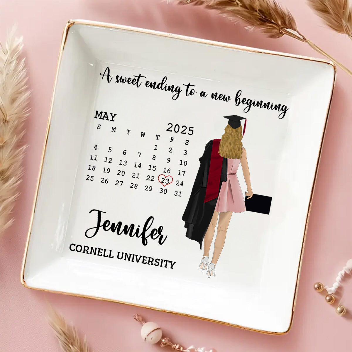 A Sweet Ending - Personalized Custom Jewelry Dish