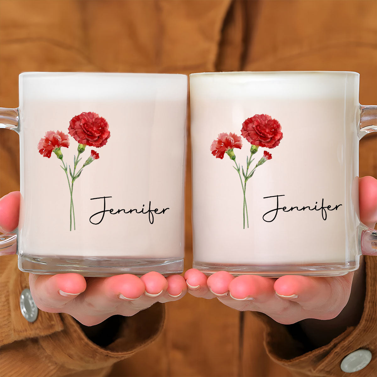 Friends Are Flowers - Personalized Custom Glass Mug