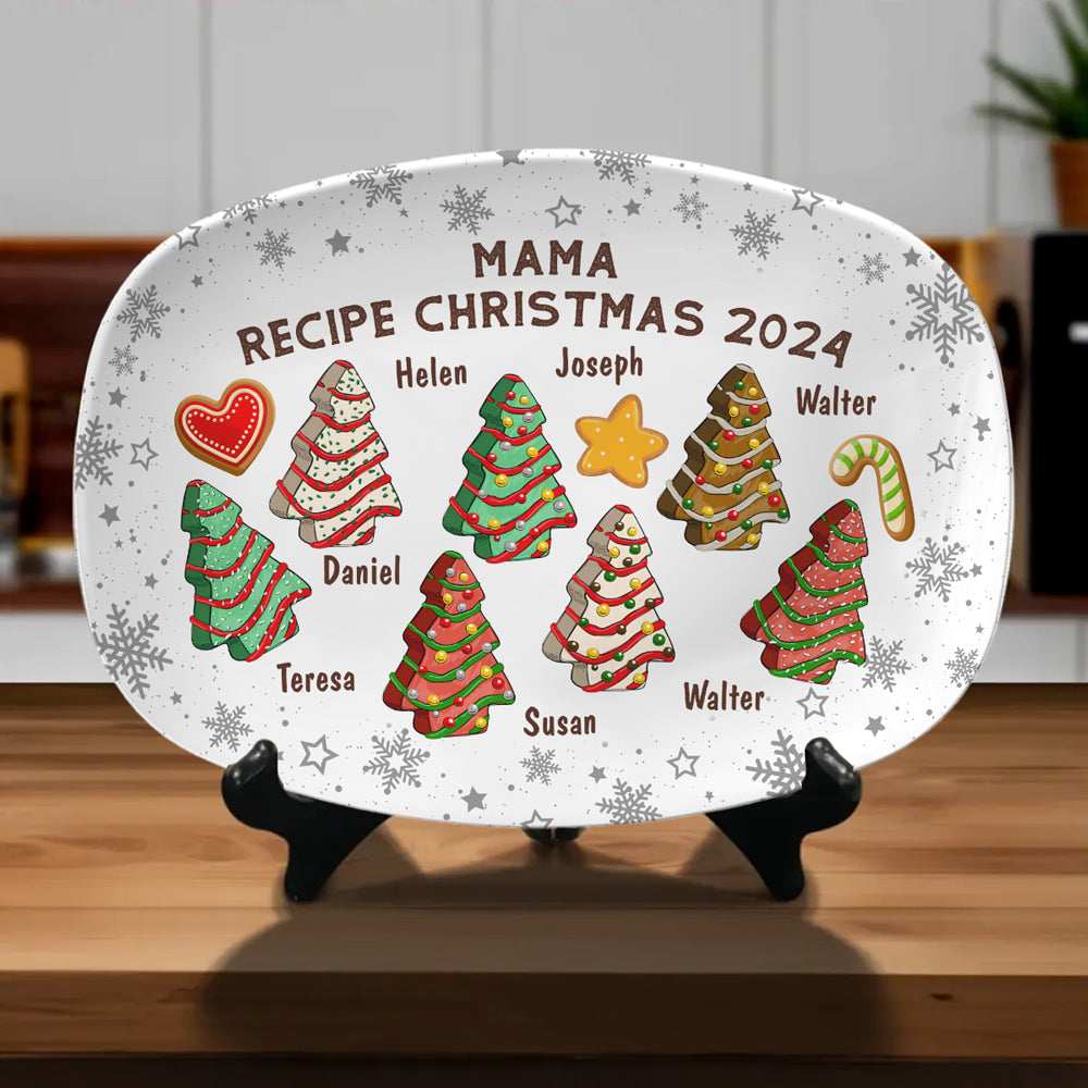 Recipe For Christmas 2024 - Personalized Custom Platter